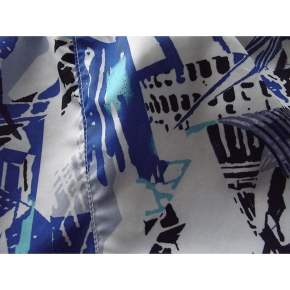 Danskin Now Small Blue White Lined Track Running Shorts athletic pocket brief - Picture 2 of 9